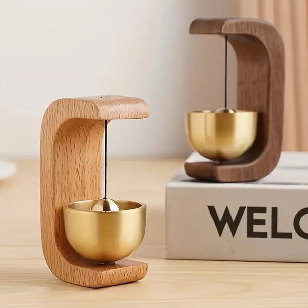 Gen-Z C-Shaped Brass Wind Chime with Magnetic Suction