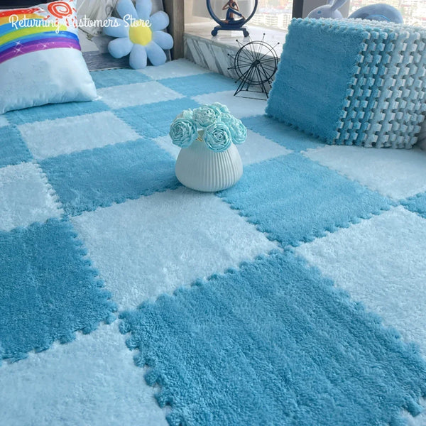 Gen-Z Soft Plush Interlocking Kids Play Mat Carpet