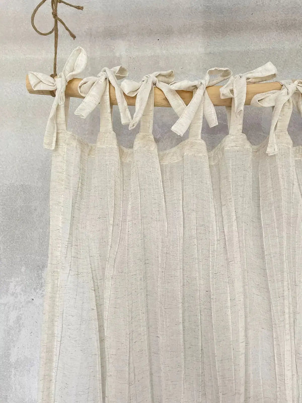 Gen-Z Tranquil Linen Balcony Screen Curtain