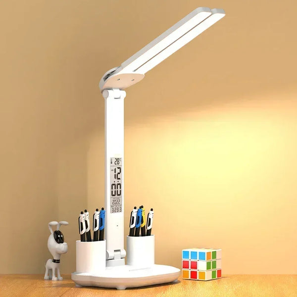 Gen-Z Touch Dimmable LED Desk Lamp with Clock & Temp Display