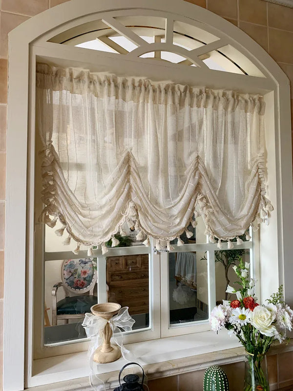 Gen-Z Nordic Linen Roman Blinds for Elegant Window Decor